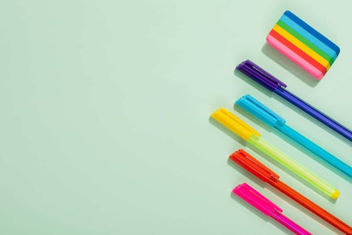 stylo multicolore